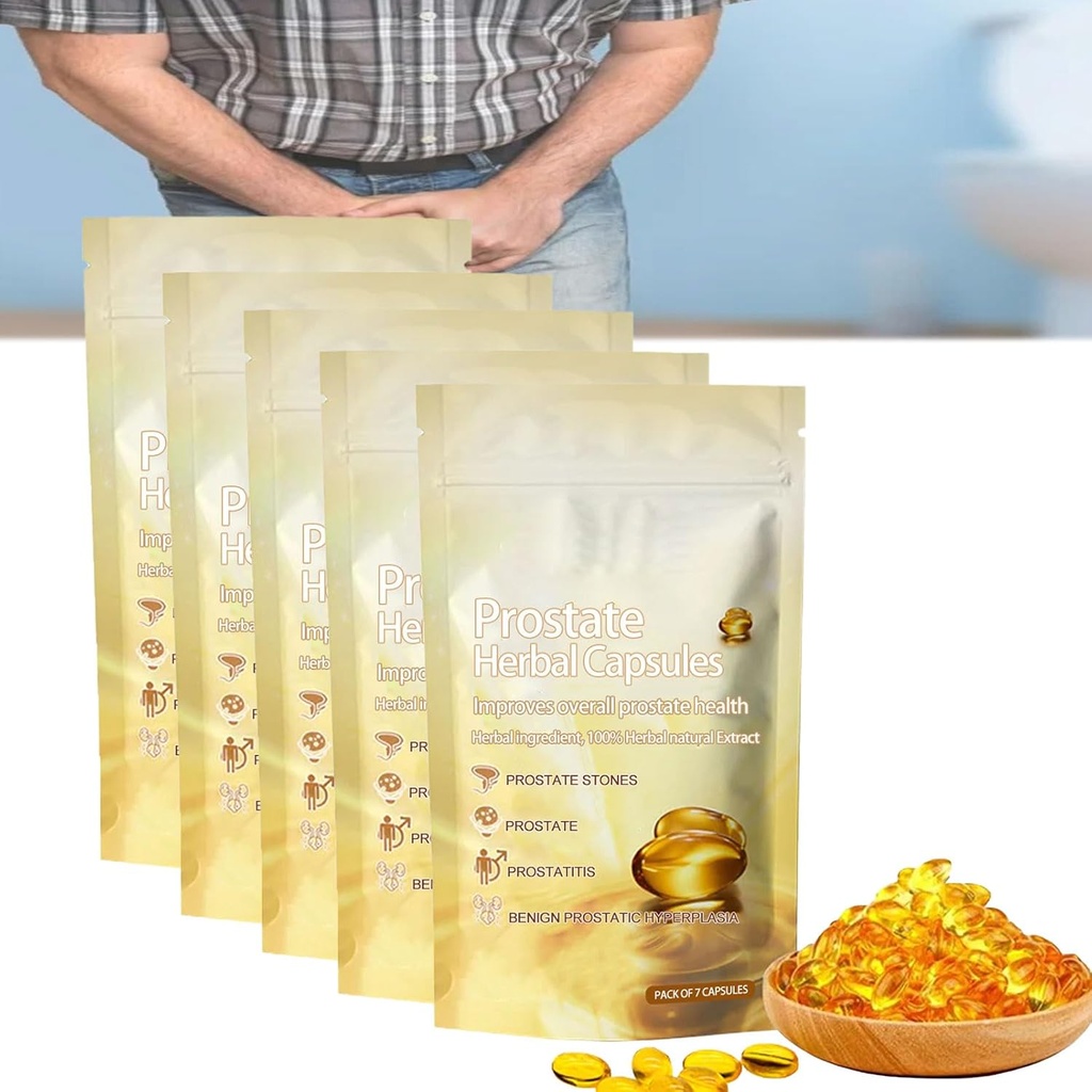 Capsules à base de plantes naturelles de FemiPure, 7pcs/Bag Capsules à base de plantes naturelles de FemiPure, Capsules à base de plantes naturelles de Prostate (5pcs)