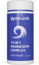 UpNourish Magnesium Supplement - 10 in 1 Magnesium Complex - Full Spectrum Magnesium Mineral Supplements with Glycinate, Citrate, Taurate, Malate, Carbonate, Oxide and More, 240 Vegan Capsules