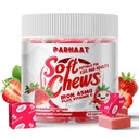 Supplément en fer doux à mâcher avec vitamine C. Fraise aromatisée.