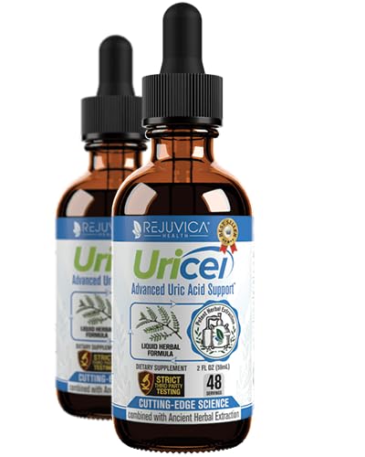 Uricel - Supplément avancé d'aide et de nettoyage à l'acide Urique - Livraison liquide pour une meilleure absorption - Tart Cherry, Chanca Piedra, Celery Seed, Turmeric & More!