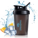 Prodigy Nutrition Labs Premium Shaker Bottle Perfect for Protein Shakes and Pre Workout -14 Ounce (Black)