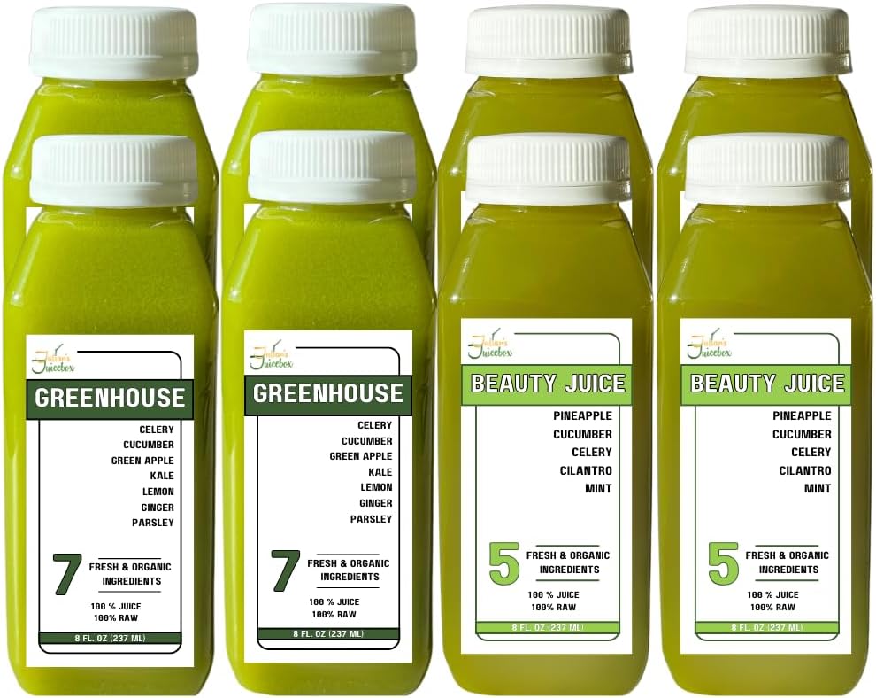 1 jour Bio cru faible sucre jus nettoyant - Perdre du poids, Courbes et redémarrer votre système - Idéal pour les enfants aussi!