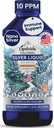 Optivida Health Nano Colloïdal Silver Liquid (1 LB) – Suppléments de soutien immunitaire avec Silver Hydrosol, Liquide pour support immunitaire, Colloïdal Silver pour système immunitaire, 10 PPM.