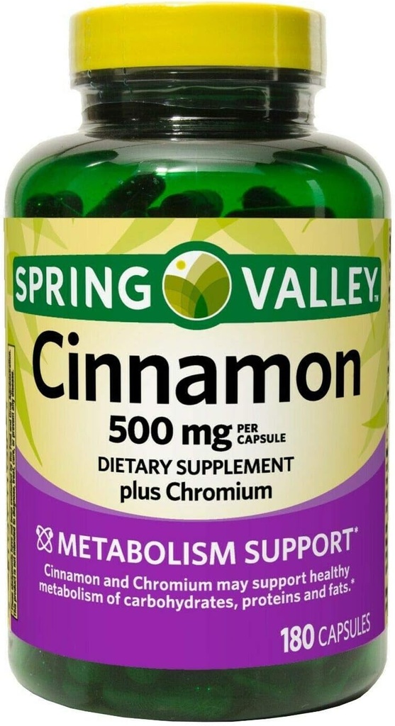 Spring Valley Cannelle 500mg Soutien au métabolisme