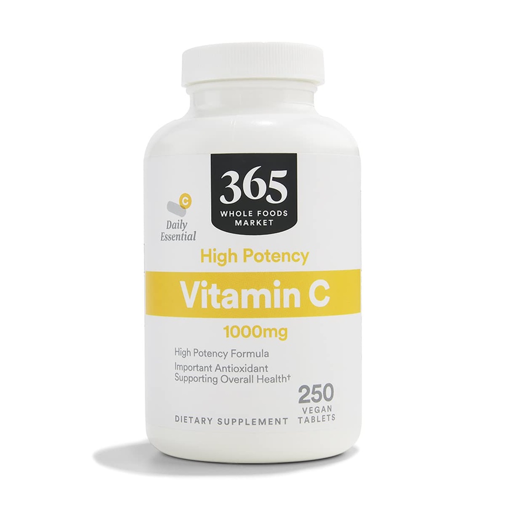 365 Par marché des aliments entiers, vitamine C 1000Mg, 250 Nombre