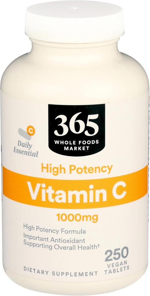 365 Par marché des aliments entiers, vitamine C 1000Mg, 250 Nombre