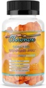 Chronox Arôme orange Omega 3 Gommies d'huile de poisson pour les adultes - Delicious Chewable Omega 3 Supplément avec huile de poisson - Pills Gommies alternatives et non OGM pour la santé quotidienne - (60 Nombre)