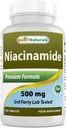 Meilleures naturelles Niacinamide 500mg 240 Comprimés (Convient pour les végétariens) - Forme non-fuyante de Niacin (Vitamine B3)