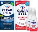Ensemble d'yeux clairs La nuit Restaurer les yeux Des gouttes, Relief de nuit Des gouttes d'yeux secs, 0.5 Fl Oz + Les yeux clairs Des gouttes d'yeux Relief de rougeur, 0.5 oz, Dual Pack