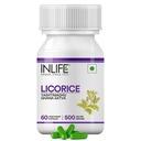 INDIFE Extrait de racine de réglisse (Yasthimadhu) Standardisé à > 20 % Supplément d'acide glycyrrhizinique, 500 mg - 60 Capsules végétariennes