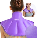 REFIX Paquet de glace à épaule réutilisable Large Cou Paquet de glace à épaule réutilisable pour la fatigue du haut du dos, le malaise apaisant et la fatigue, violet