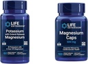 Extension de vie Potassium et supplément de santé cardiaque Magnésium - 60 et 100 capsules