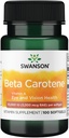 Swanson Beta-Carotène (Vitamine A) Système immunitaire de peau Santé Antioxydant Soutien 10000 Iu (3000 mcg) 100 Softgels