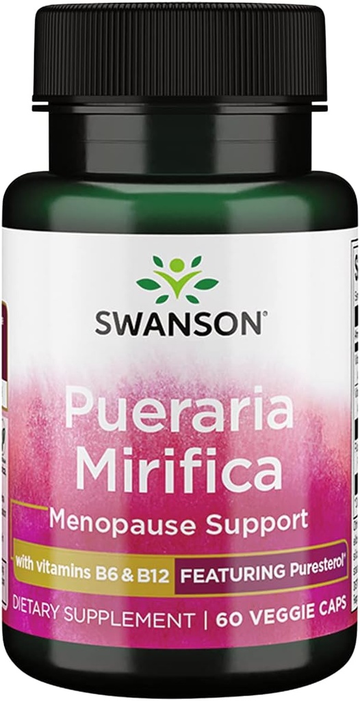 Swanson Pueraria Mirifica with B6 '&' B12 60 Veg Capsules