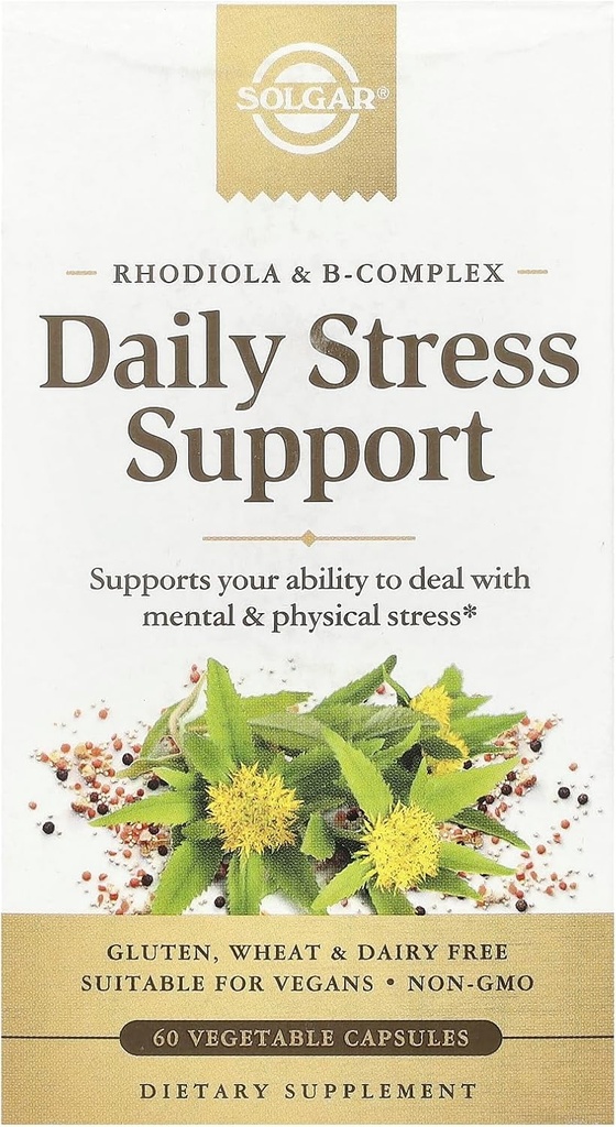 Solgar Daily Stress Support,60 Vegetable Capsules