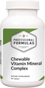 Formules professionnelles Complexe minéral de vitamine à croquer – vitamines et minéraux essentiels dans une grande dégustation de miel aromatisé comprimé à croquer pour une utilisation comme supplément quotidien* – Sans gluten, 90 comprimés