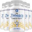 (5 Pack) Zeneara - Advanced Formula Healthy Ear Support, Hearing Health, and Wellness, 300 Capsules