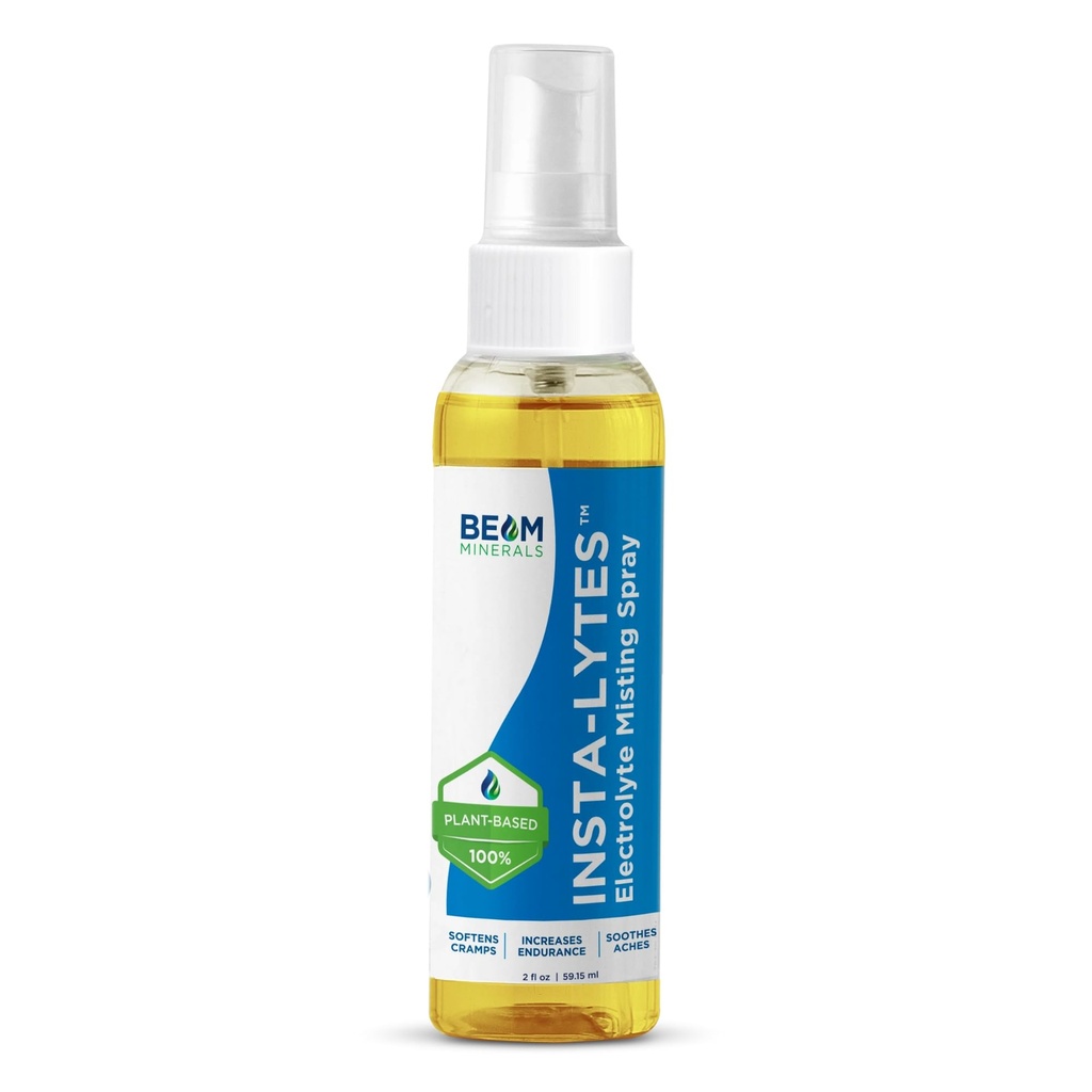 LES MINÉRAUX DE BEAM Insta-Lytes Comment arrêter les crampes de jambe immédiatement Spray de brume électrolyte