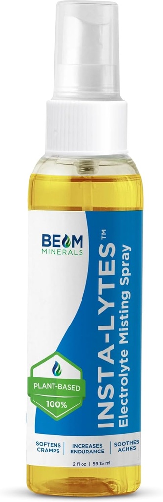 LES MINÉRAUX DE BEAM Insta-Lytes Comment arrêter les crampes de jambe immédiatement Spray de brume électrolyte