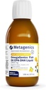 Métagène OmegaGenics EPA-DHA 2400 mg - Supplément d'huile de poisson liquide de haute puissance pour la santé cardiaque et le soutien immunitaire* - Source durable - Saveur de citron - Non-OGM et sans gluten - 30 portions