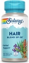 SOLARAY Mélange de cheveux SP-38.00 Mélange d'herbes avec/Cell Salt Nutriments pour aider à soutenir les cheveux sains.