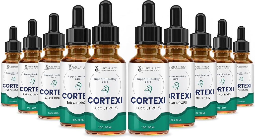 (10 Pack) Cortexi gouttes d'oreille Cortexi huile d'oreille saine soutient les oreilles saines mélange de haute qualité des huiles essentielles 10 bouteilles