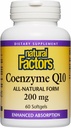 Natural Factors Coenzyme Q10 - Antioxidant Support Supplement Supports Cellular Energy Production - Better Absorption Aids Healthy Heart Function - 200 mg, 60 Softgels (60 Servings)