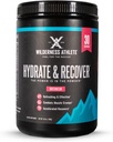 Athlète de la nature - Hydrate et Récupérer Récupérer la poudre d'hydratation liquide Mélange de boissons électrolytes - Récupérer plus rapidement avec des Bcaas - Poudre d'hydrate avec 1000mg de vitamine C - 30 Tub de service (Watermelon)