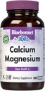 Bluebonnet Nutrition Calcium et magnésium, santé des os*, sans soja, sans gluten, sans OGM, végétalien, parve casher, 180 capsules végétales, 60 portions