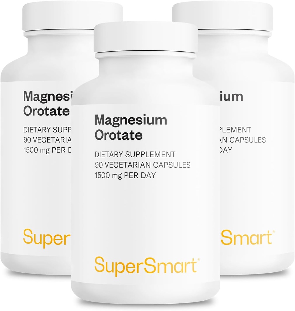 SuperSmart - Orotate de magnésium 1500mg par jour - Supplément de magnésium à haute absorption
