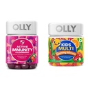 OLLY Gummy Immunity active + Elderberry 45 Gummies & Kids Multivitamine Gummy Worms 70 Compte