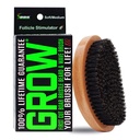 Brosse à barbe GROW et brosse 360 Wave pour hommes – Brosse à barbe et à moustache – Brosse à barbe pour hommes et stimulateur folliculaire – Exfoliate, detangle & Boost Circulation – USA Made