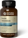 Nature's Sunshine Focus Attention, 90 capsules, fournit des nutriments qui aident à maintenir des niveaux normaux de stimulation cérébrale tout en appuyant la circulation sanguine et les niveaux de neurotransmetteurs dans le cerveau