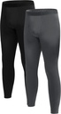 Men's Lightweight Thermal Underwear Bottoms Fleece Lined Long Johns for Men Base Layer Pants for Cold Weather
