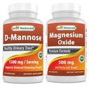 Meilleurs naturels D-Mannose 1500 mg et oxyde de magnésium 500 mg