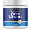 Vitamines Rx Minéraux félins - Taurine pour la santé du coeur des chats - Calcium pour supplément articulaire - Soutien immunitaire pour les chats avec magnésium et potassium - Supplément de peau et de manteau - 8oz