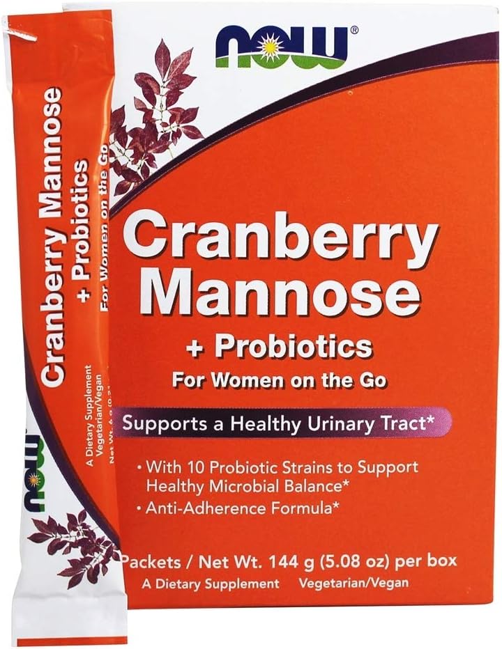 Now Foods Mannose Probiotic Cranberry, 24 CT