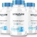 (3 Pack) Gélules VitalFlow, formule de soutien de la prostate avancée VitalFlow, formule naturelle officielle pour le contrôle du régain, pilules de force maximale pour le bien-être, commentaires de flux vital (180 capsules)