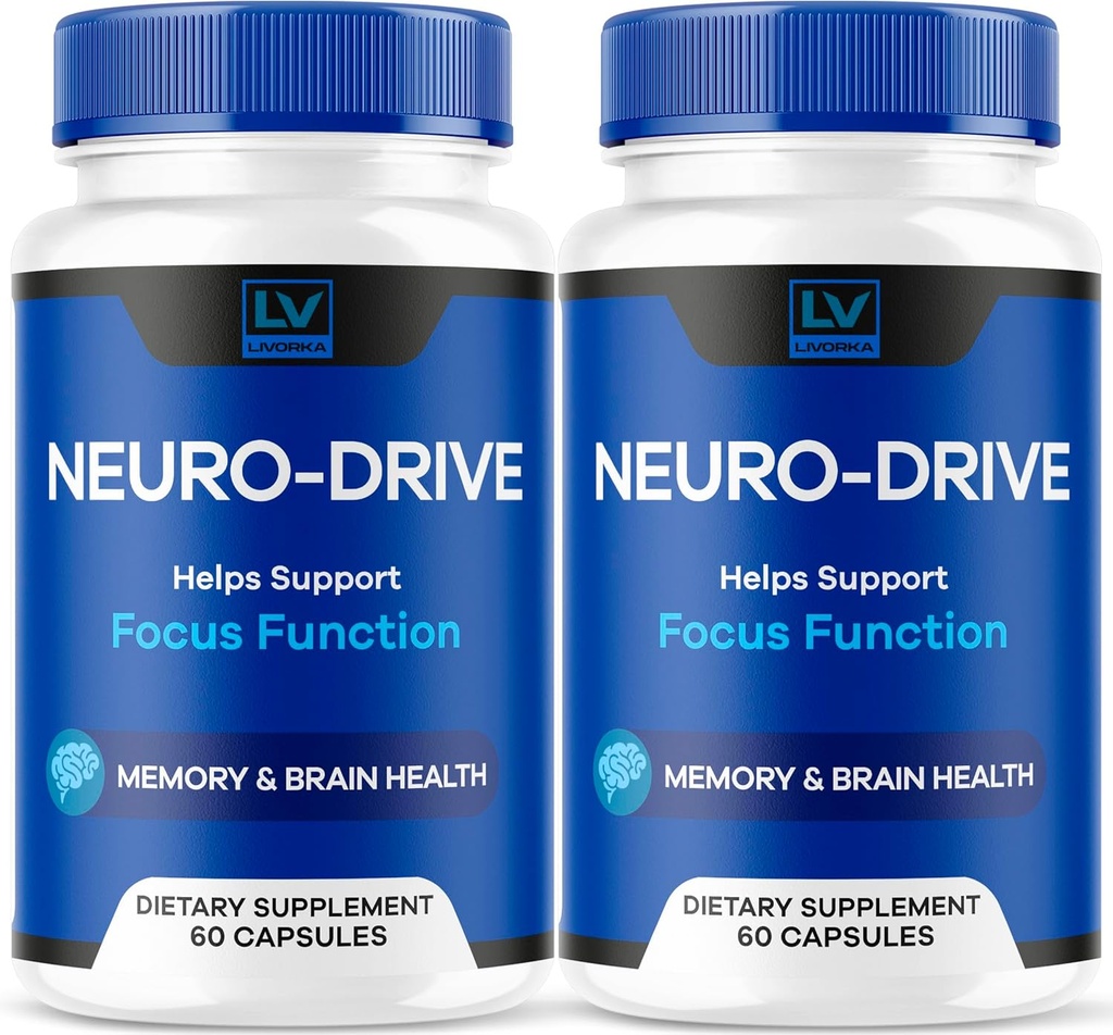 (2 Pack) Neuro Drive Capsules, Neuro Drive Advanced Formula, Neuro Drive Brain, Neuro Drive Tous les avis naturels, 120 Capsules pendant 2 mois