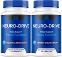 (2 Pack) Neuro Drive Capsules, Neuro Drive Advanced Formula, Neuro Drive Brain, Neuro Drive Tous les avis naturels, 120 Capsules pendant 2 mois