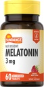 Sundance Melatonin 3mg Dissolve rapide de 60 comprimés végétariens