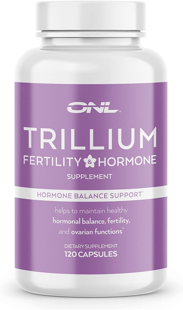 Suppléments de fertilité Trillium pour les femmes, Inositol Capsules d'équilibre hormonal, Formula Potent,120 Capsules avec 2000mg Myo-Inositol