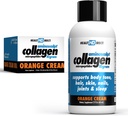 DIRECT DE SANTÉ – Photos de collagène liquide de qualité médicale – AminoSculpt sans sucre – Crème orange – 12 portions, (12pk, 2oz) – Bon pour les articulations, les os et le sommeil – Meilleurs cheveux, peau et ongles