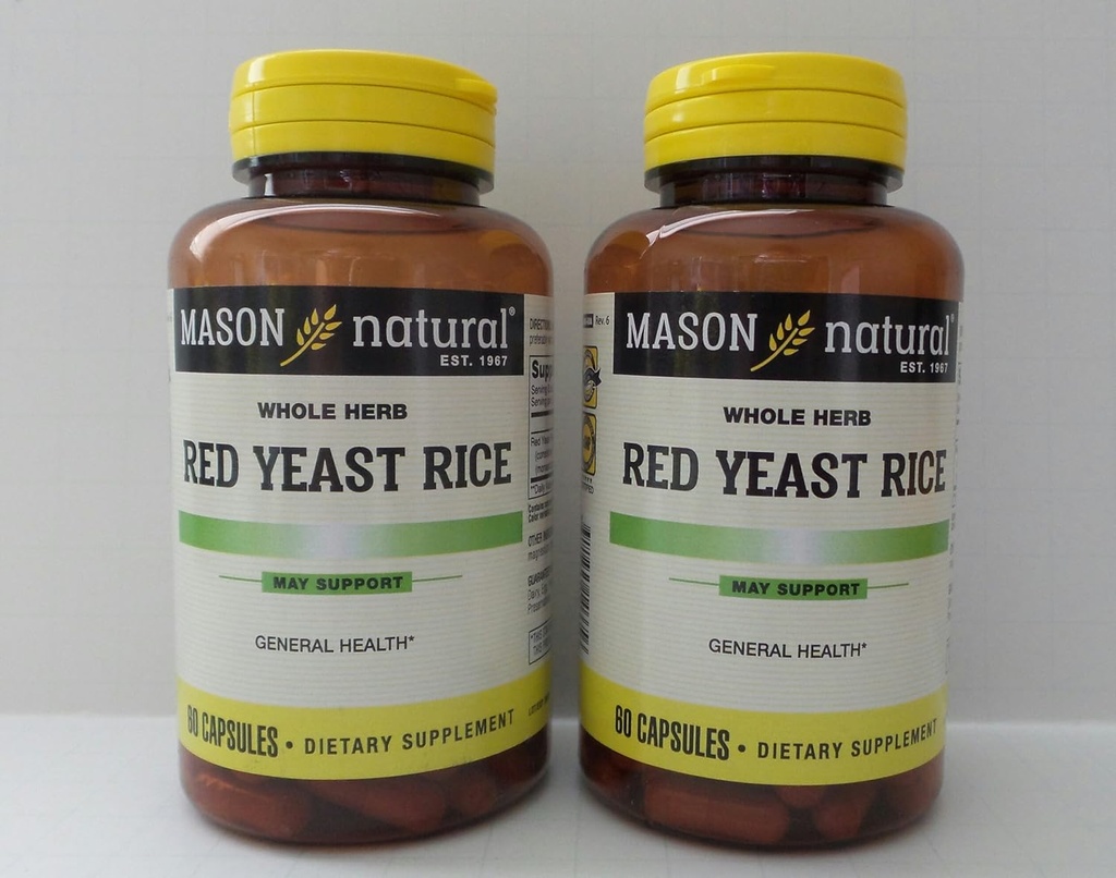MASON Gélules de riz rouge de levure - 60ct, boîte de 2