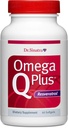 Dr Sinatra Omega Q Plus Resveratrol - supplément Omega-3 avec CoQ10 et Resveratrol - favorise la santé globale du cœur et du corps pour vous aider à bien vieillir (60 softgels)