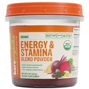 BareOrganics Energy & Stamina Blend Poudre, Superfood biologique, Supplément alimentaire végétalien, 8 onces