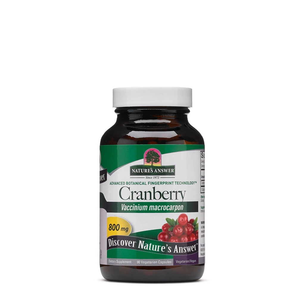 Nature's Answer Cranberry Fruits (en anglais seulement) Complément alimentaire (en anglais seulement) Supporte les systèmes urinaires et immunitaires (en anglais seulement).