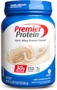 Premier Protéines Poudre, Vanilla Milkshake, 30g Protéines, 1g Sucre, 100% Whey Protéines, Keto Friendly, Pas de soja, Sans gluten, 23,3 oz (17 portions)
