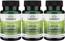 Swanson Full Spectrum Avena Sativa (Green Oat Grass) - Supplément à base de plantes Promouvoir la santé du système nerveux - Formule naturelle favorisant le bien-être général - (60 capsules, 400 mg chacune) 3 Pack