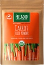 Feelgood Superfoods Poudre de jus de carottes - Supplément santé pour le soutien digestif, cutané, oculaire et immunitaire - contient Beta Carotène et vitamine A - 7 oz